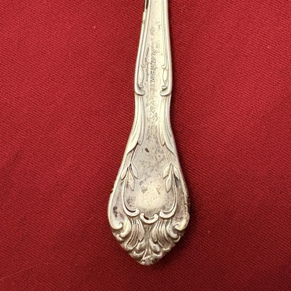 Vintage Alvin Chateau Rose Sterling Silver Baby Fork 4 1/8